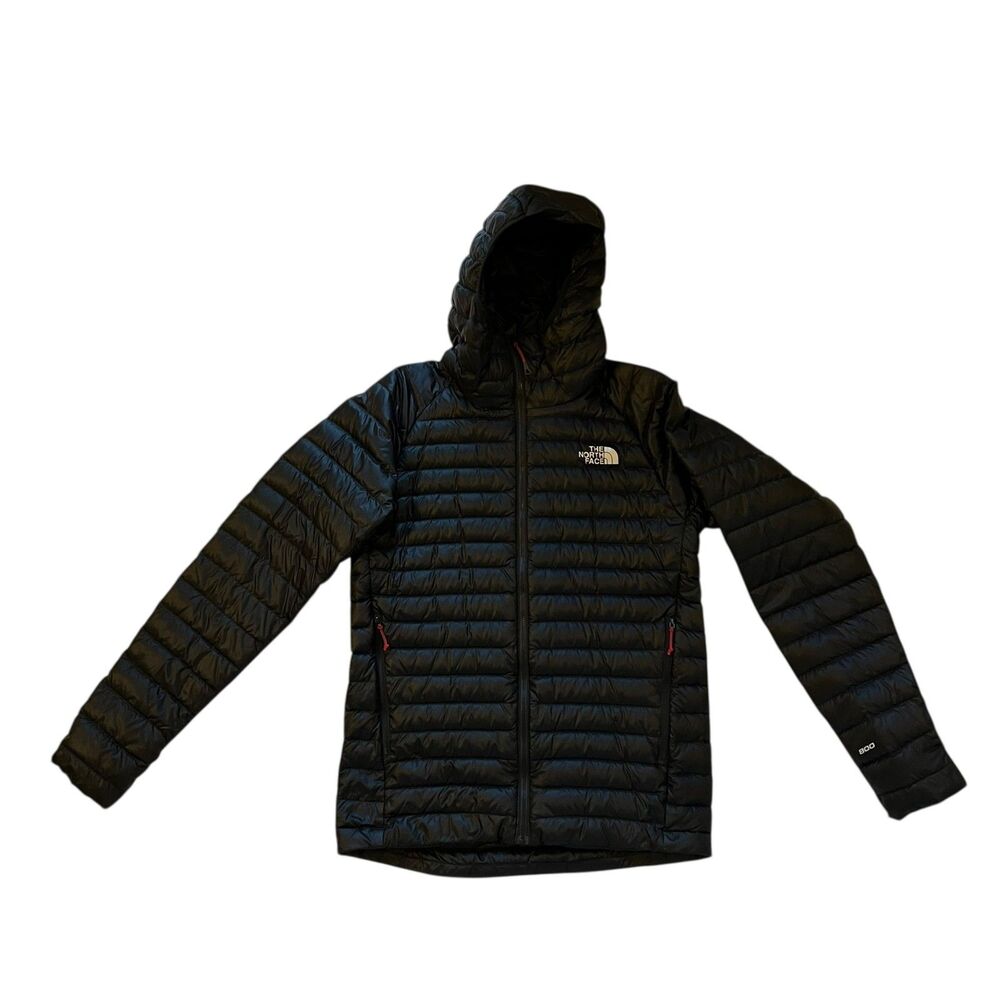 The North Face Men's Black 800-Fill Down Puffer Jacket Hooded Small